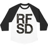 RFSD Raglan (White/Black) Baseball Jersey