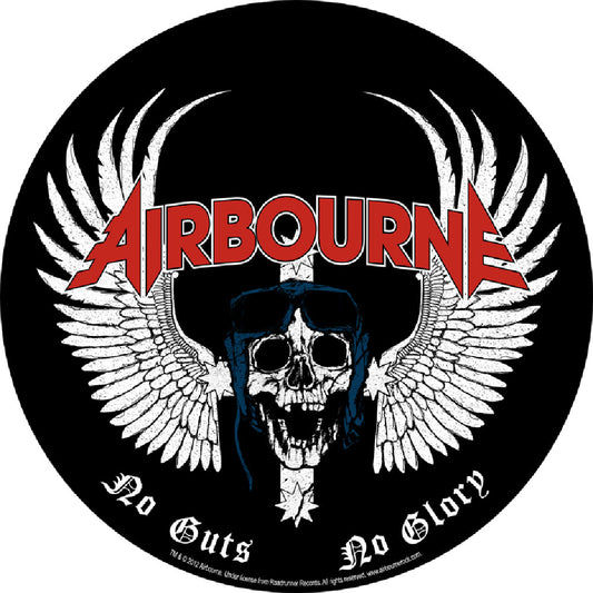 Airbourne Skull Wing Back Patch