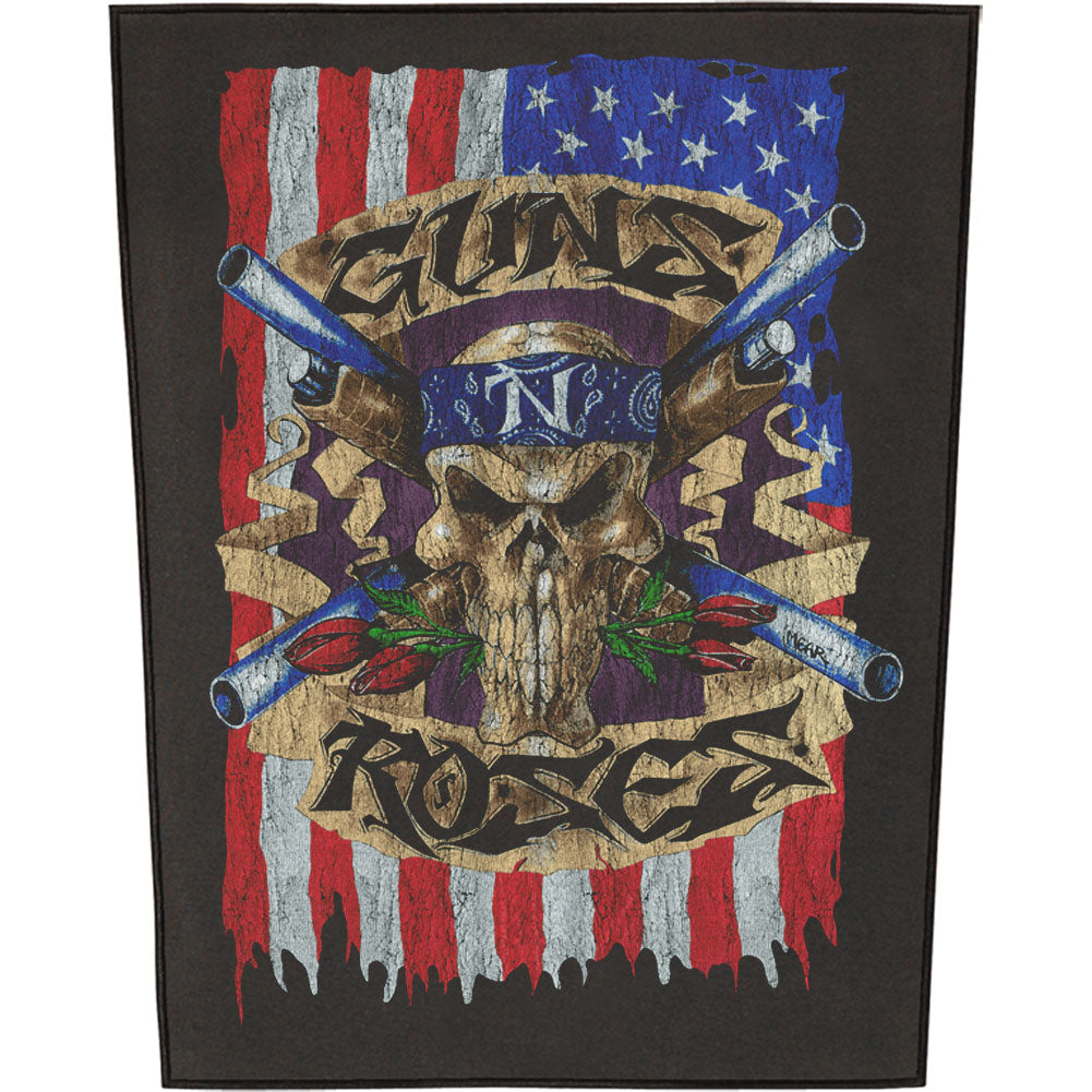 Guns N Roses Flag Back Patch