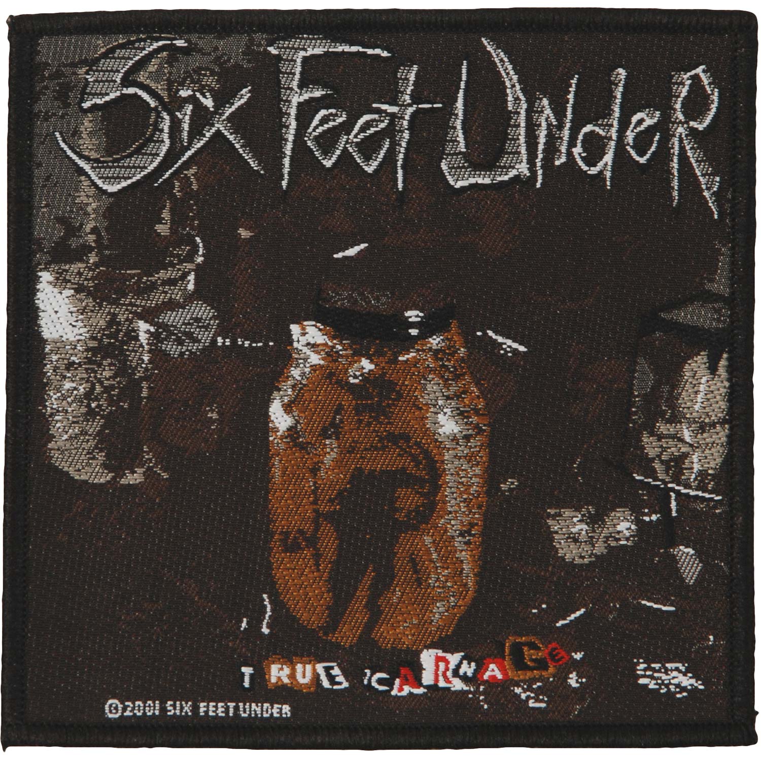 Six Feet Under True Carnage Woven Patch