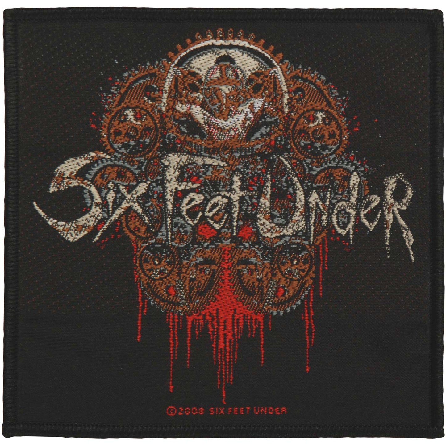 Six Feet Under Thou Shall Kill Woven Patch