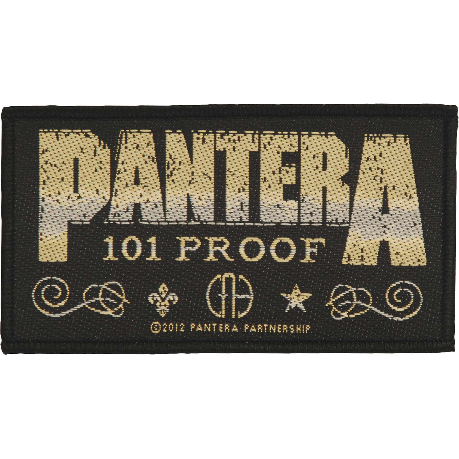 Whiskey Label Woven Patch