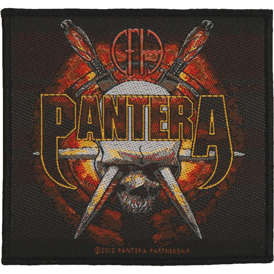 Pantera Skull Knives Woven Patch
