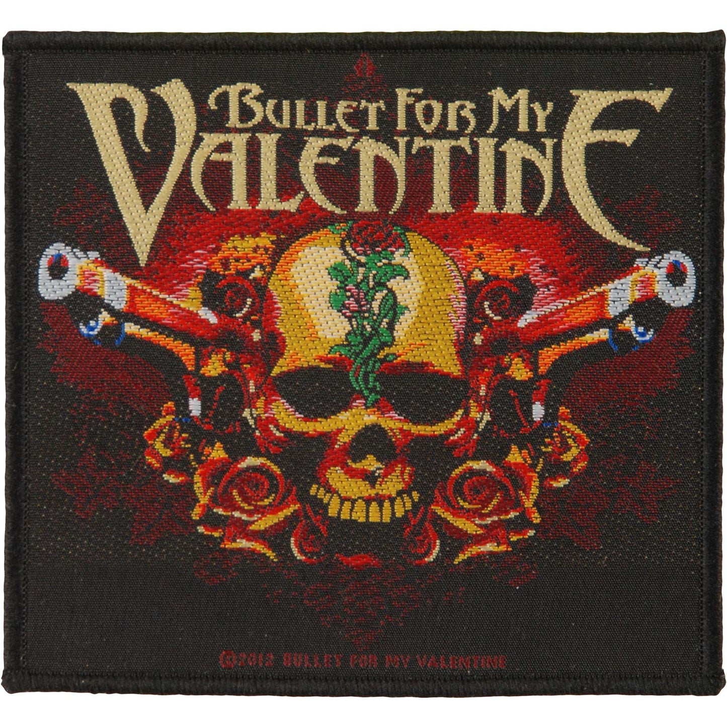 Bullet For My Valentine Two Pistols Woven Patch
