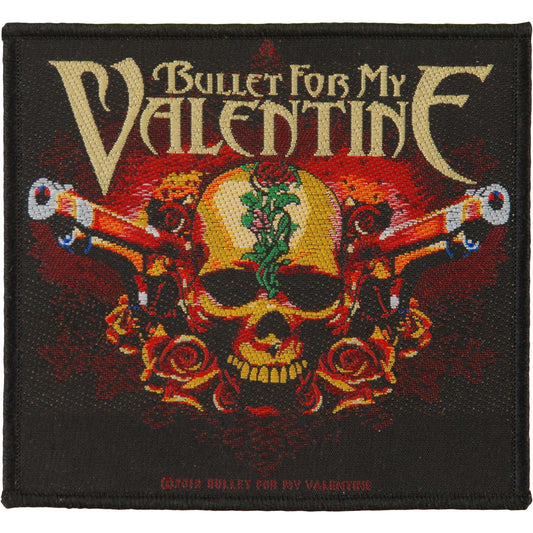 Bullet For My Valentine Two Pistols Woven Patch