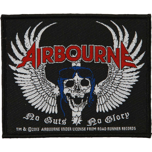 Airbourne Skull Wing Woven Patch