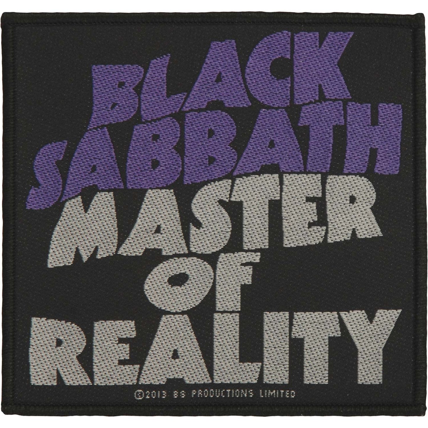 Black Sabbath Master Of Reality Woven Patch