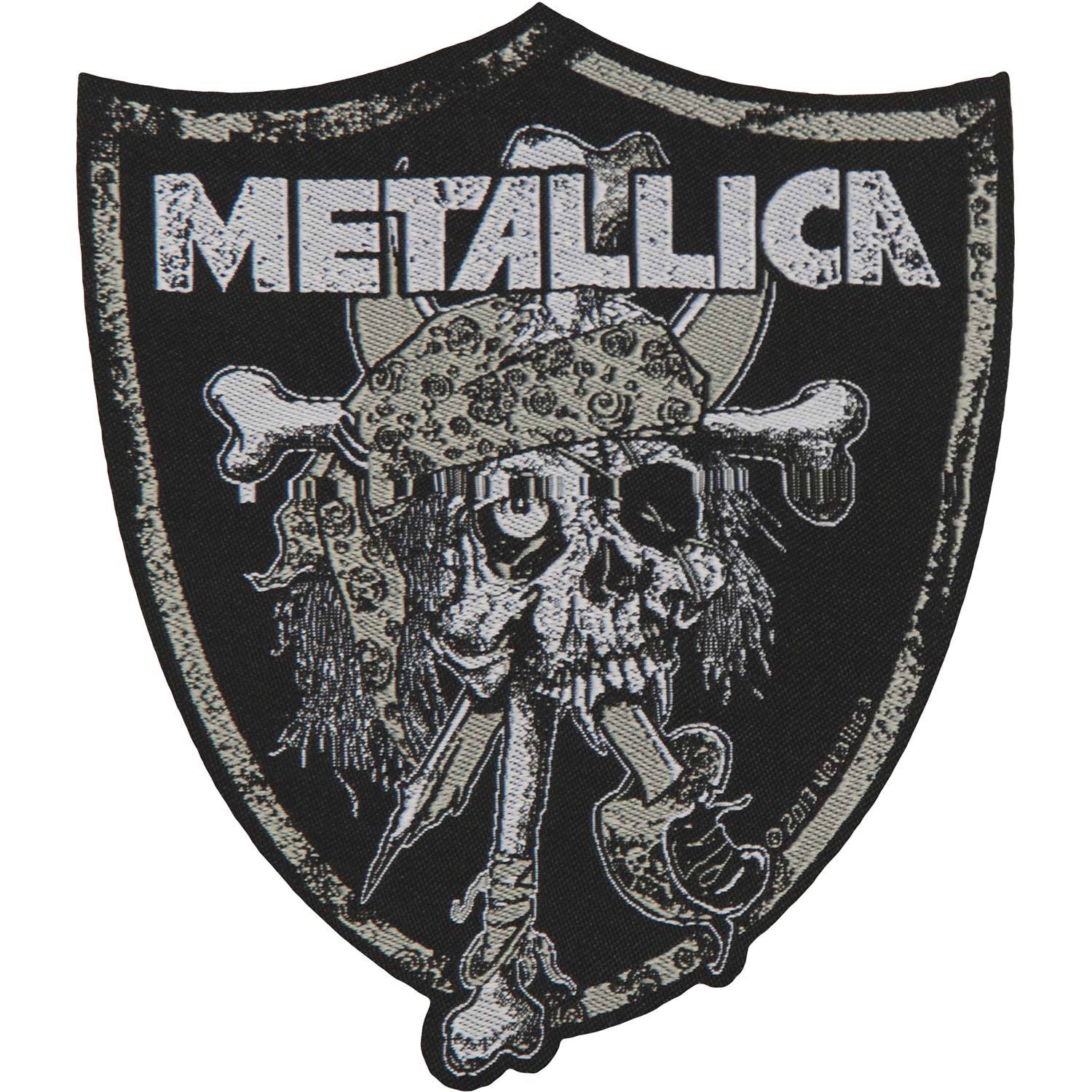 Raiders Skull Woven Patch