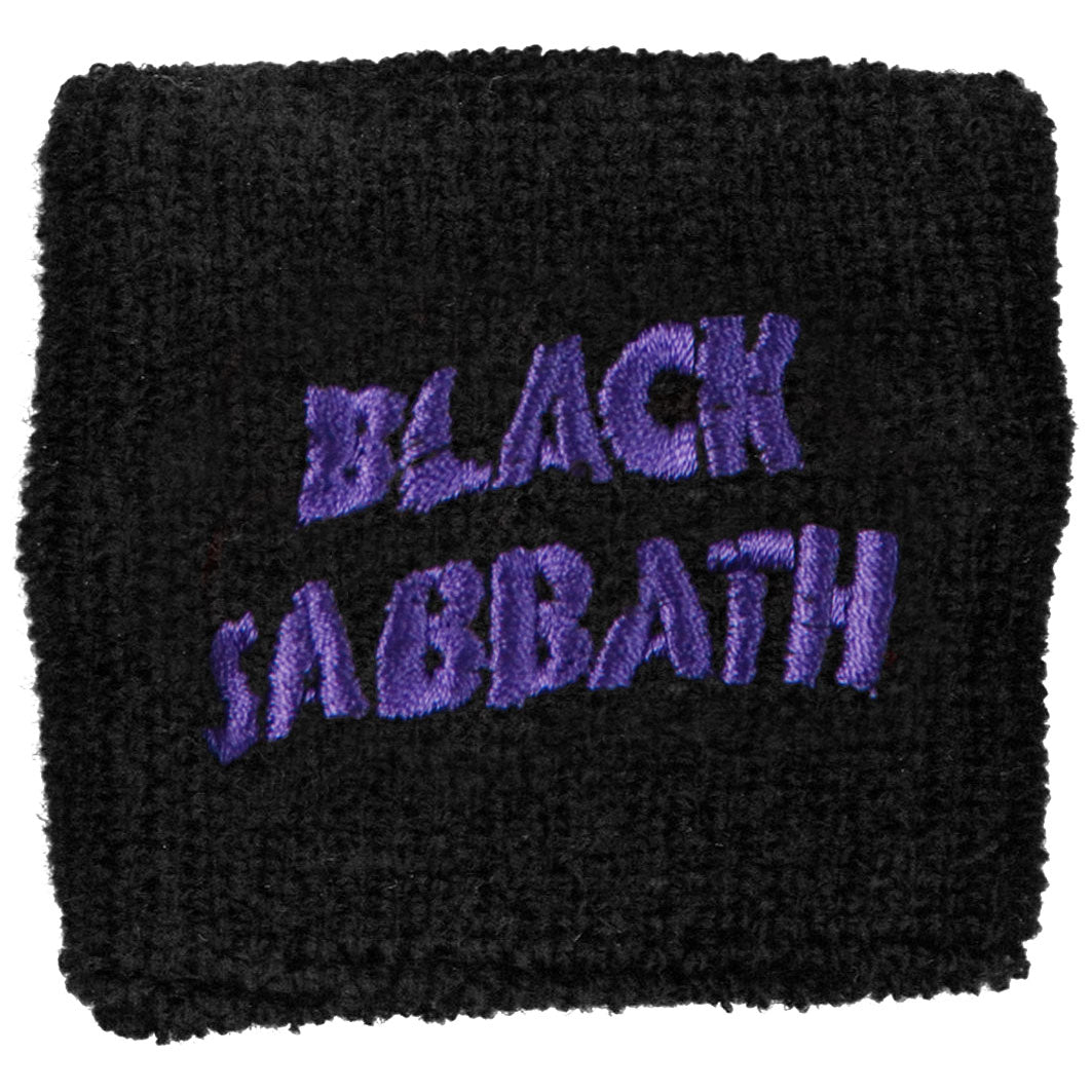 Black Sabbath Purple Wavy Logo Athletic Wristband