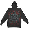 Bloody Shield All Over Print Zippered Hooded Sweatshirt