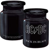 AC/DC Back In Black Glassware 316264 | Rockabilia Merch Store