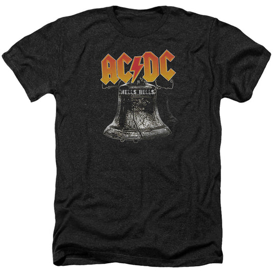 AC/DC AC/DC Hell's Bells Adult Heather 40% Poly T-shirt