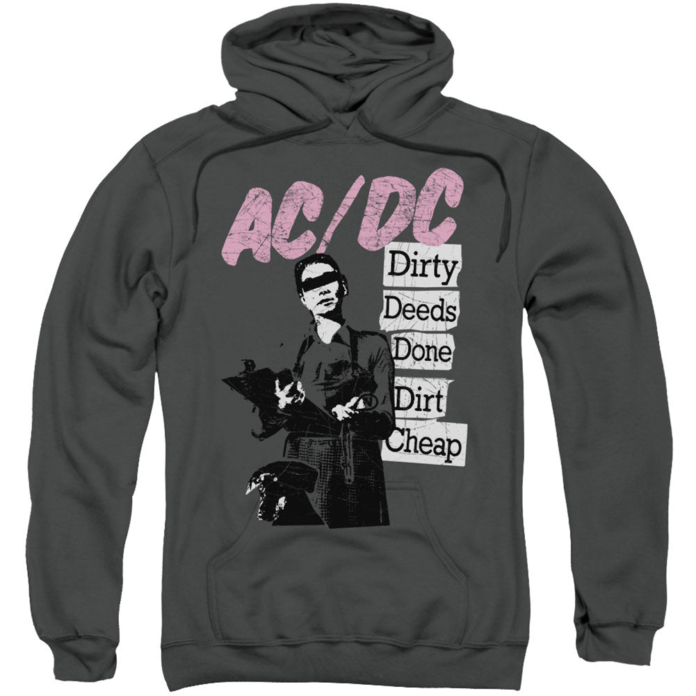 AC/DC AC/DC Dirty Deeds Adult 25% Poly Hooded Sweatshirt