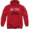 High Voltage Stencil Adult 25% Poly Hooded Sweatshirt