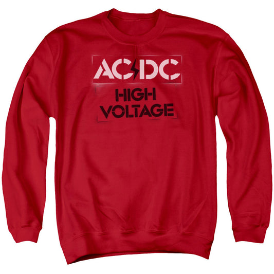 AC/DC AC/DC High Voltage Stencil Adult Sweatshirt