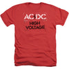 High Voltage Stencil Adult Heather 40% Poly T-shirt