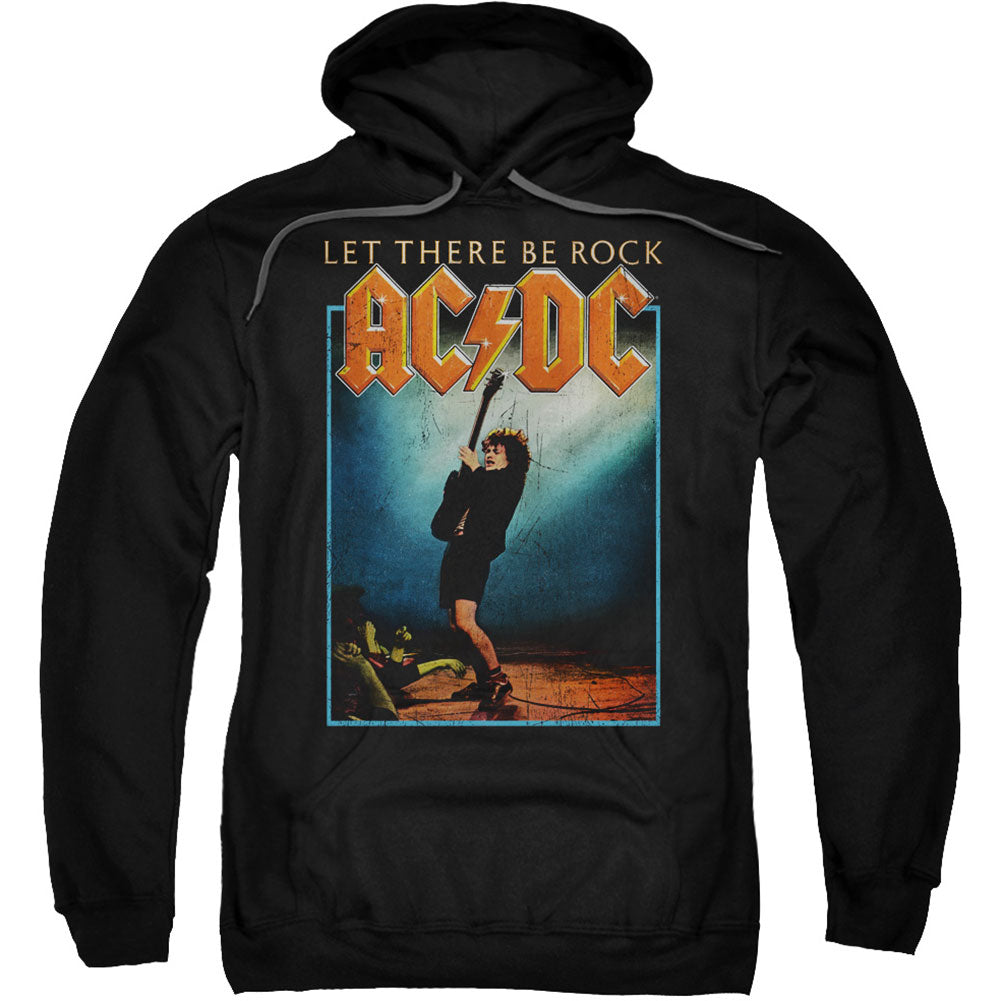 AC/DC AC/DC Let There Be Rock Adult 25% Poly Hooded Sweatshirt