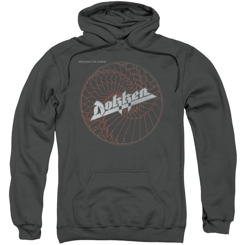 Dokken Breaking The Chains Adult 25% Poly Hooded Sweatshirt