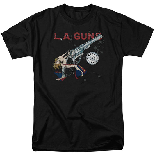 La Guns Cocked And Loaded Adult T-shirt