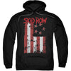 Flagged Adult 25% Poly Hooded Sweatshirt