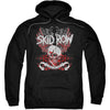 Winged Skull Adult 25% Poly Hooded Sweatshirt