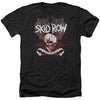 Winged Skull Adult Heather 40% Poly T-shirt