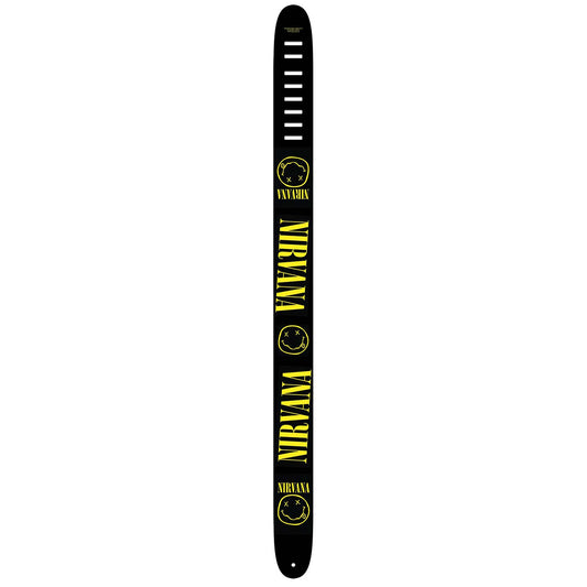 Nirvana Smiley Faces Guitar Strap