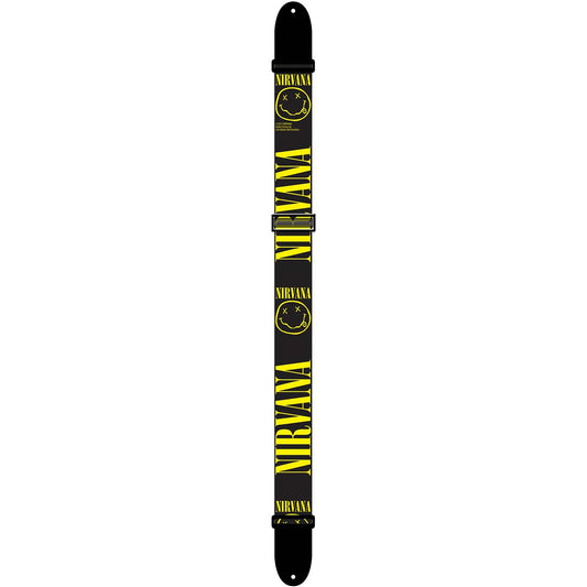 Nirvana Smiley Faces Guitar Strap