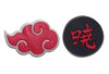 Cloud & Kanji Anime Pin Badges