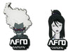Ninja & Okiku Anime Pin Badges