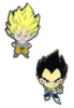 Super Saiyan Goku & Vegeta Mini Anime Pin Badges