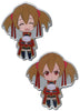 Happy & Angry Silica Anime Pin Badges