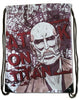 Colossal Titan Red Anime Drawstring Backpack