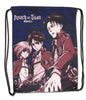 Eren Levi & Armin Anime Drawstring Backpack