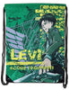 Levi Green Anime Drawstring Backpack