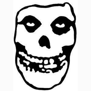 Misfits Classic Skull Peel & Rub Sticker