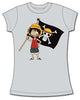 Luffy And Flag Anime Junior Top