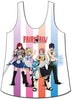 Group With Lines Anime Womens Tank