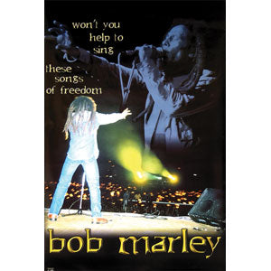 Bob Marley Freedom Domestic Poster