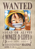 Luffy Wanted Anime WallScroll