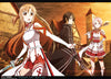 Asuna Kirito Lizbeth Town Anime WallScroll