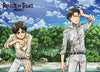 Eren And Levi On Shore Anime WallScroll