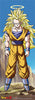 Goku Super Saiyan 3 Human Size Anime WallScroll
