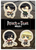 Eren Levi Mikasa & Armin SD  Set Anime Sticker