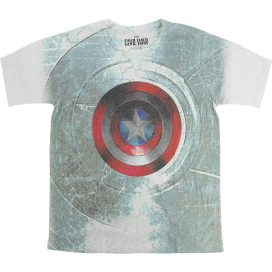 Captain America Civil War Shield (Sublimation Print) Sublimation T-shirt