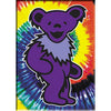 Purple Bear on Tie Dye Magnet