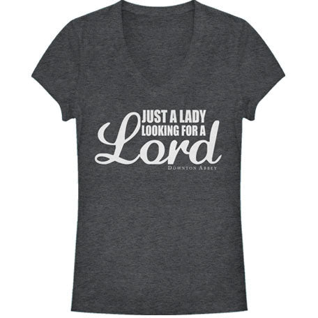 Downton Abbey Lord - Heather - Deep V-Neck Junior Top
