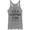 Shopping Team - Heather - Racerback Womens Tank