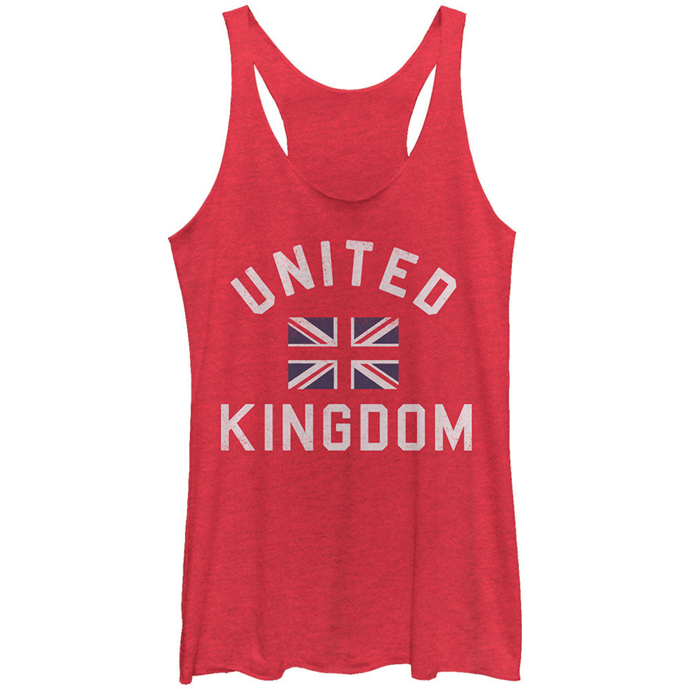 United Kingdom - Heather - Racerback Womens Tank