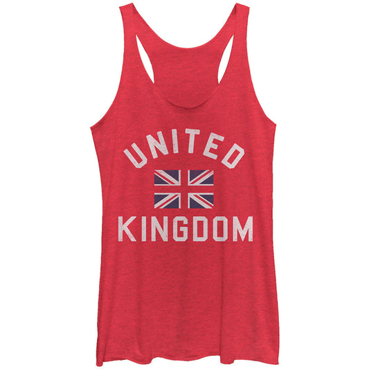 United Kingdom - Heather - Racerback Womens Tank